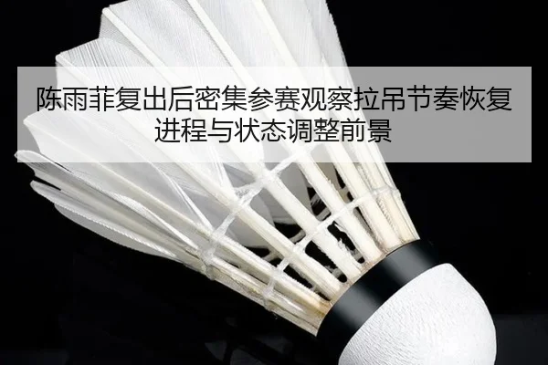 陈雨菲复出后密集参赛观察拉吊节奏恢复进程与状态调整前景